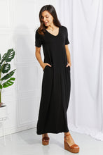 Load image into Gallery viewer, Zenana Simple Wonder Full Size Pocket Maxi Dress in Black
