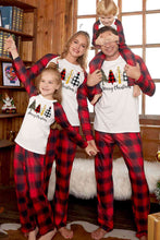 Load image into Gallery viewer, MERRY CHRISTMAS Graphic Top and Plaid Pants Set