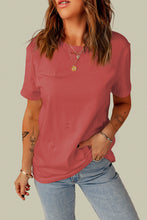 Load image into Gallery viewer, Distressed Round Neck Tee
