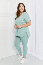 Load image into Gallery viewer, Zenana Self Love Full Size Brushed DTY Microfiber Lounge Set in Dusty Green