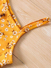 Load image into Gallery viewer, Girls Floral Cami and Belted Denim Shorts Set