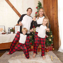 Load image into Gallery viewer, Raglan Sleeve Top and Plaid Pants Set