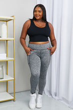 Load image into Gallery viewer, Rae Mode Full Size Heathered Wide Waistband Yoga Leggings