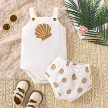 Load image into Gallery viewer, Graphic Bodysuit and Printed Bloomers Set