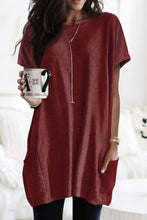 Load image into Gallery viewer, Side Pockets Short Sleeve Tunic Top