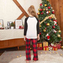 Load image into Gallery viewer, Raglan Sleeve Top and Plaid Pants Set