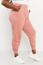 Load image into Gallery viewer, Zenana Full Size Drawstring Waist Joggers in Ash Rose