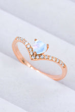 Load image into Gallery viewer, Moonstone Heart-Shaped Ring