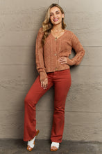 Load image into Gallery viewer, HEYSON Soft Focus Full Size Wash Cable Knit Cardigan