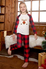 Load image into Gallery viewer, Rudolph Graphic Long Sleeve Top and Plaid Pants Set