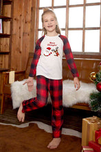 Load image into Gallery viewer, MERRY CHRISTMAS Graphic Top and Plaid Pants Set
