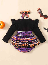 Load image into Gallery viewer, Printed Round Neck Long Sleeve Bodysuit
