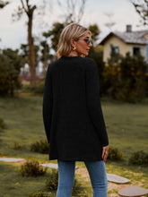 Load image into Gallery viewer, Ribbed Button-UP Cardigan with Pockets