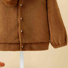 Load image into Gallery viewer, Long Sleeve Buttoned Dropped Shoulder Coat