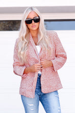 Load image into Gallery viewer, Leopard Shawl Collar Blazer