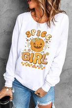 Load image into Gallery viewer, Spice Girl Halloween Pumpkin Graphic Sweatshirt
