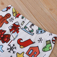 Load image into Gallery viewer, Kids Girl Graphic Dress and Printed Pants Set