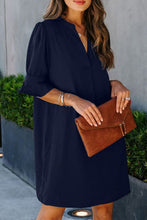 Load image into Gallery viewer, Ruffled Sleeve Shift Dress