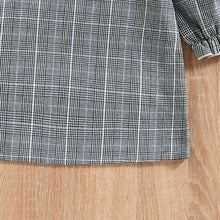 Load image into Gallery viewer, Plaid Flounce Sleeve Dress