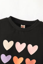 Load image into Gallery viewer, Kids Heart Graphic Sweatshirt and Joggers Set