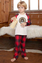 Load image into Gallery viewer, MERRY CHRISTMAS Graphic Top and Plaid Pants Set