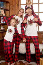 Load image into Gallery viewer, MERRY CHRISTMAS Graphic Top and Plaid Pants Set