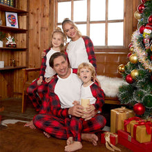 Load image into Gallery viewer, Raglan Sleeve Top and Plaid Pants Set