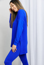 Load image into Gallery viewer, Zenana Ready to Relax Full Size Brushed Microfiber Loungewear Set in Bright Blue