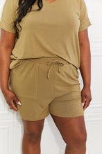 Load image into Gallery viewer, Zenana Full Size Morning Coffee V-Neck Top & Shorts Lounge Set