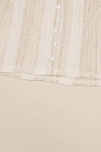 Load image into Gallery viewer, Deep V Long Sleeve Button Up Lace Top