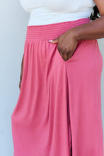 Load image into Gallery viewer, Doublju Comfort Princess Full Size High Waist Scoop Hem Maxi Skirt in Hot Pink