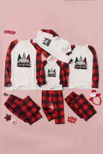 Load image into Gallery viewer, MERRY CHRISTMAS Graphic Top and Plaid Pants Set