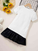 Load image into Gallery viewer, Round Neck Short Sleeve FASHION UPDATE Graphic Mini Dress