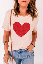 Load image into Gallery viewer, Glitter Heart Graphic T-Shirt