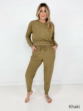 Load image into Gallery viewer, Zenana "Splendid" Reverse Soft French Terry Top & Jogger Set