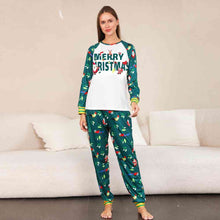 Load image into Gallery viewer, MERRY CHRISTMAS Graphic Top and Printed Pants Set