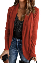 Load image into Gallery viewer, Double Take Long Sleeve Ribbed Hem Open Front Longline Cardigan