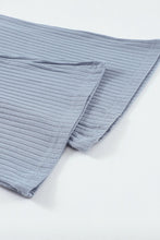 Load image into Gallery viewer, Cropped Tee And Wide Legs Pants Ribbed Knit Lounge Set