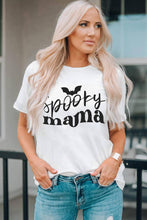 Load image into Gallery viewer, Spooky Mama Halloween Bat Graphic Tee