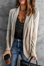 Load image into Gallery viewer, Double Take Long Sleeve Ribbed Hem Open Front Longline Cardigan