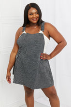 Load image into Gallery viewer, White Birch To The Park Full Size Overall Dress in Black