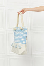 Load image into Gallery viewer, Justin Taylor Picnic Date Tassle Tote Bag