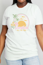 Load image into Gallery viewer, Simply Love Full Size SUNSHINE ALL THE TIME Graphic Cotton Tee