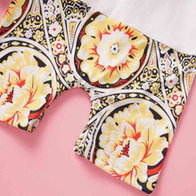 Load image into Gallery viewer, Floral Short Sleeve Collared Jumpsuit