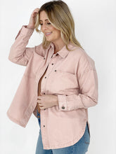 Load image into Gallery viewer, Easel "Tilly" Solid Cotton Twill Shacket