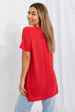Load image into Gallery viewer, Zenana Full Size Right Away Mélange Mini Waffle Tee