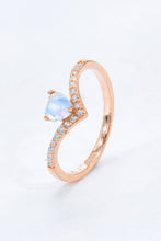 Load image into Gallery viewer, Moonstone Heart-Shaped Ring