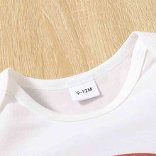 Load image into Gallery viewer, Round Neck Rainbow Shape Bodysuit and Shorts Set
