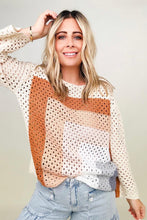 Load image into Gallery viewer, Davi & Dani Color Blocked Knit Top