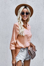 Load image into Gallery viewer, Turn-Down Collar Embossed Button Shirt